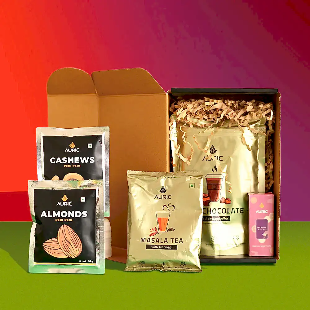 Philodendron Brasil Plant and Auric Budget Box
