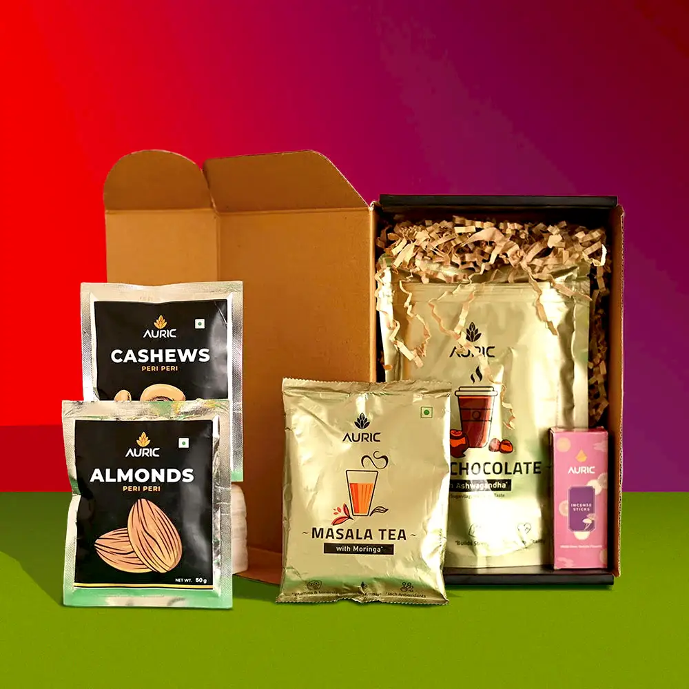 Philodendron Brasil Plant and Auric Budget Box