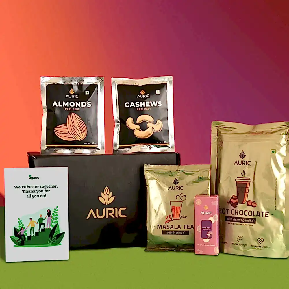 Philodendron Brasil Plant and Auric Budget Box