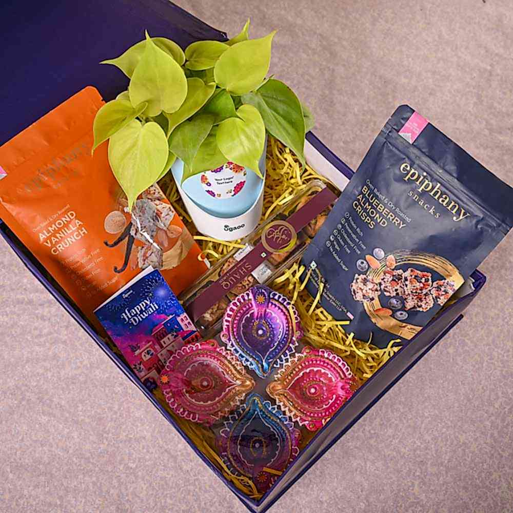 Philodendron Oxycardium & Epiphany Diwali Gift Hamper