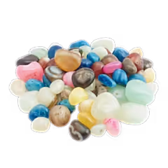 Onyx Mixed Colors Polished Pebbles- 1 Kg