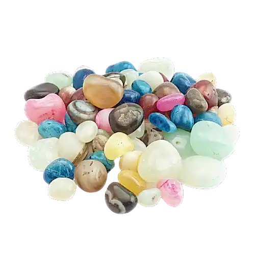 Onyx Mixed Colors Polished Pebbles- 1 Kg