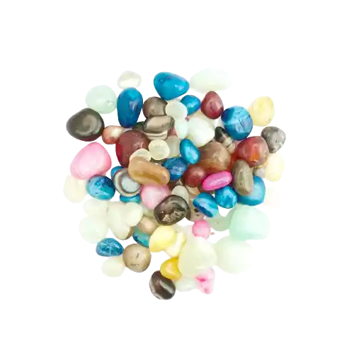 Onyx Mixed Colors Polished Pebbles- 1 Kg