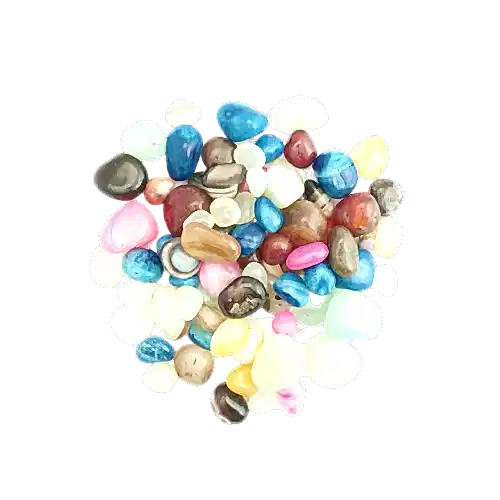 Onyx Mixed Colors Polished Pebbles- 1 Kg