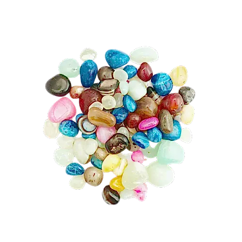 Onyx Mixed Colors Polished Pebbles- 1 Kg